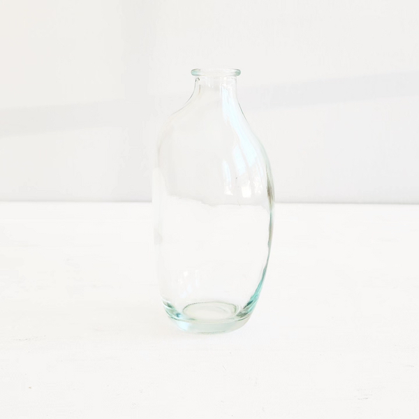 Recycled Bottle budvase - Clear -15cm 